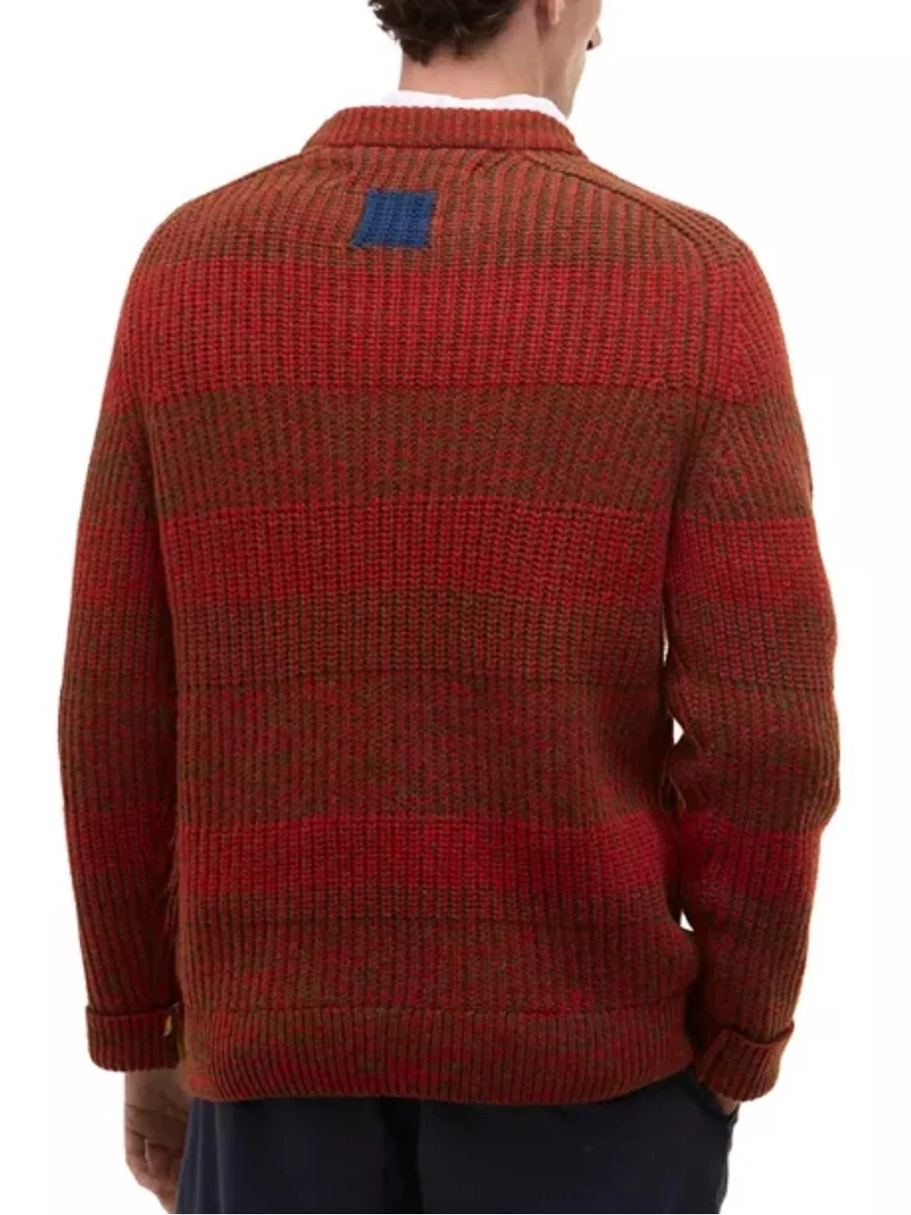 Barbour x Paul Smith Saddle Crewneck Sweater - Rosette Red